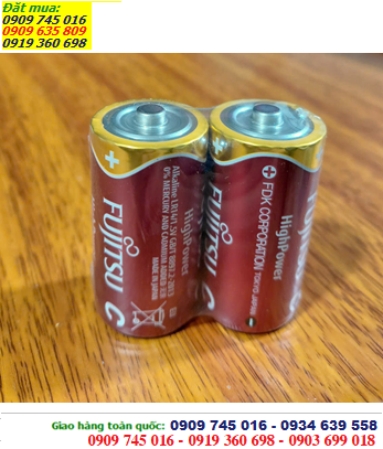 Pin Fujitsu LR14(2S) FH, Pin trung C 1.5v Alkaline Fujitsu LR14(2S) FH Made in Japan Vỉ 2viên